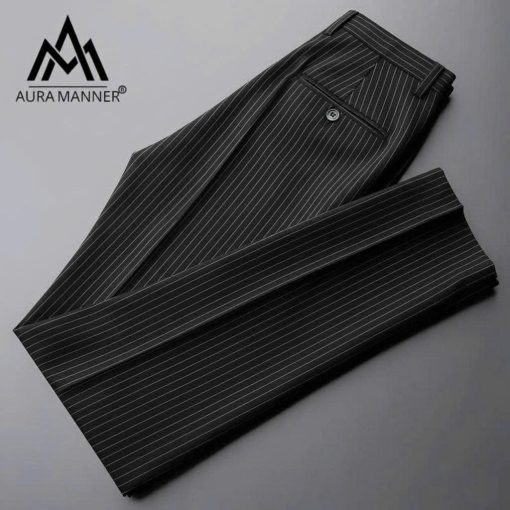 QUẦN ÂU SỌC ĐEN-AA110